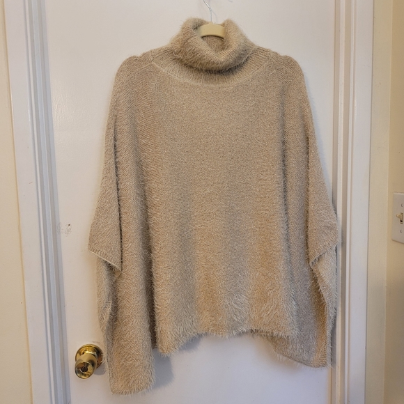 Anthropologie Sweaters - NEW Anthropologie Gold sweater cape
